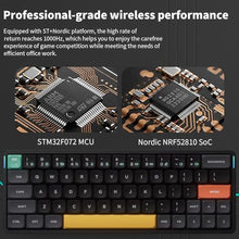 Load image into Gallery viewer, nuphy Air60 V2 Portable Wireless Keyboard 60% Low Profile Mechanical Keyboard Support QMK/VIA Compatible with Windows/mac OS/Linux Supports Bluetooth 5.1/2.4GHz/USB-C Black, Gateron Blue Switch_7353