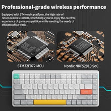 Load image into Gallery viewer, nuphy Air75 V2 Portable 75% Mechanical Keyboard,Wireless Keyboard,Supports Bluetooth/2.4G/USB-C RGB Gaming Keyboards,Compatible with Windows/Mac OS/Linux Systems White-Gateron Moss Switch_6458