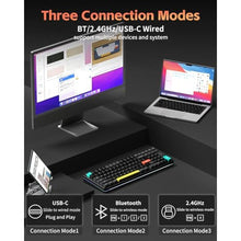 Load image into Gallery viewer, NuPhy Halo V2 IO Wireless Mechanical Keyboard with PBT Keycaps,Hot Swappable Custom Gaming Keyboard,Aluminum Alloy Frame,RGB Backlit,Gasket Structure,BT5.0/USB-C/2.4GHz Low Latency Office Keyboards, LayoutBlack_589