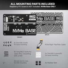 Load image into Gallery viewer, NVMe Base for Raspberry Pi 5 M.2 HAT PCIe Extension Board (M.2 2230 to 2280 Supported) (0TB (M.2))_1244