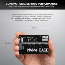 Load image into Gallery viewer, NVMe Base for Raspberry Pi 5 M.2 HAT PCIe Extension Board (M.2 2230 to 2280 Supported) (0TB (M.2))_1246
