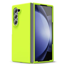Load image into Gallery viewer, oakxco for Samsung Galaxy Z Fold 6 Phone Case Liquid Silicone, Neon Bright Solid Color, Thin Slim Soft Rubber Gel Matte TPU Plain Simple Cover for Women Girl Cute, Neon Green Lime, NeonYellow_1