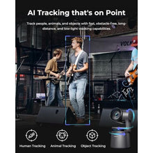 Load image into Gallery viewer, OBSBOT Tail Air & Smart Remote Combo, Streaming Camera with AI Tracking PTZ, Intelligent APP, Gesture Control, HDMI/USB-C/Wireless Webcam, Video Cameras for Filming, Worship, Content Creator, etc., black_11440
