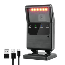 Load image into Gallery viewer, OBZ Wireless Barcode Scanner,Bluetooth Hands-Free Desktop 2D QR Code Reader, DQRBluetoothWirelessBarcodeScanner_1