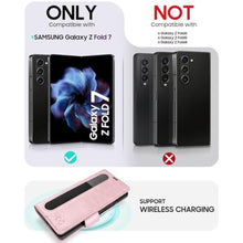 Load image into Gallery viewer, OCASE Compatible with Samsung Galaxy Z Fold7 Wallet Case, PU Leather Flip Folio Phone Cover with Card Slots, RFID Blocking, Kickstand & Wrist Strap for Z Fold 7 2025, Pink_4394