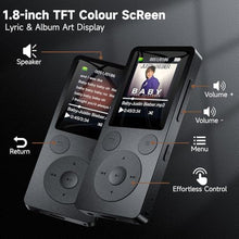 Load image into Gallery viewer, ODEJOI 64GB MP3 Player with Bluetooth 5.3, Speaker & Physical Buttons, Black_1944