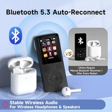 Load image into Gallery viewer, ODEJOI 64GB MP3 Player with Bluetooth 5.3, Speaker & Physical Buttons, Black_1945