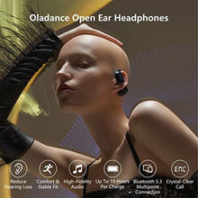 Load image into Gallery viewer, Oladance OWS2 Open Ear Headphones, Wireless Headphones Bluetooth 5.3 with Multipoint Connection, Android & iPhone Compatible, Up to 19 Hours Playtime with Carry Case Interstellar Blue, InterstellarBlue_2516