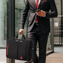 Load image into Gallery viewer, Omnpak 17" Laptop Briefcase with Combination Lock Anti Theft Notary Bag, Black_636