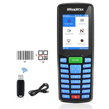 Load image into Gallery viewer, ONEWSCAN Wireless Barcode Scanner, Portable Inventory Scanner 1D&2D&PDF417 Handheld Bar Code Scanners for Collector Data Terminal Inventory Device QR Code Reader with 2.8 Inch LCD Screen_1