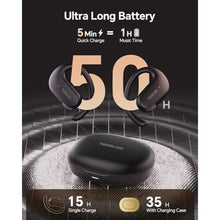 Load image into Gallery viewer, Open Ear Earbuds, 50H Open Ear Headphones Bluetooth 5.4, IPX6 Open Ear buds Wireless with Adjustable Ear hook, Hi-res Stereo, AI Clear Call, Lightweight, Wireless Over Earbud for Workout, Gym, Running, Black_126