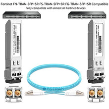 Load image into Gallery viewer, OPSTRAN 10GBASE-SR SFP+ Optical Transceiver Module Compatible with Fortinet FN-TRAN-SFP+SR FS-TRAN-SFP+SR FG-TRAN-SFP+SR 850nm 300m DDM Duplex LC MMF, forFortinet_801