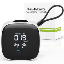 Load image into Gallery viewer, ORB 3-in-1 Air Quality Monitor Portable Indoor Air Quality Meter for PM2.5, Temperature & Humidity | Smart Air Quality Tester for Home, Office, Bedroom, Travel_1