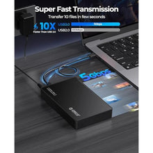 Load image into Gallery viewer, ORICO USB 3.0 External Hard Drive Enclosure for 3.5/2.5 Inch SATA Hard Drives/SSD Up to 20 TB, 3.5'' Tool-Free HDD Enclosure with 12V/2A Power Supply and UASP Acceleration (3588US3), BlackUSB_48