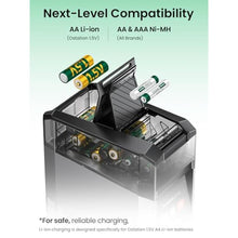 Load image into Gallery viewer, Ostation 2 Smart AA AAA Battery Charging Station for NiMH Lithium Batteries, Black_2172
