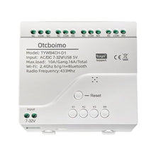 Load image into Gallery viewer, Otcboimo Smart WiFi Wireless Relay Switch Module, Tuya 4CH AC/DC 7-32V/ USB 5V Smart Life Remote Control Dry Contact Momentry Switch Compatible with Alexa and Google Home_1