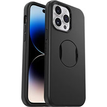 Load image into Gallery viewer, OtterBox iPhone 14 Pro Max OtterGrip Symmetry Series Case - Black, Built-in Grip, Sleek case, Snaps to MagSafe, Raised Edges Protect Camera & Screen_1