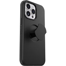 Load image into Gallery viewer, OtterBox iPhone 14 Pro Max OtterGrip Symmetry Series Case - Black, Built-in Grip, Sleek case, Snaps to MagSafe, Raised Edges Protect Camera & Screen_1060