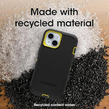 Load image into Gallery viewer, OtterBox iPhone 15, iPhone 14, & iPhone 13 (Only) - Defender Series Case - Night (Black & Yellow) - Case Only - Screenless - Rugged & Durable - with Port Protection - Non-Retail Packaging, NightBlackYellow_1875