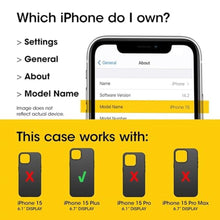 Load image into Gallery viewer, OtterBox iPhone 15 Plus and iPhone 14 Plus (ONLY) Symmetry Series+ Case - Clear/Brown, Snaps to MagSafe, Ultra-Sleek, Raised Edges Protect Camera & Screen - Non-Retail Packaging, DottingAround_1324
