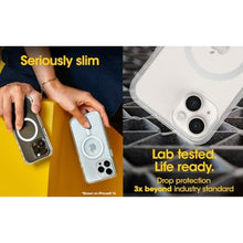 Load image into Gallery viewer, OtterBox iPhone 15 Plus and iPhone 14 Plus (ONLY) Symmetry Series+ Case - Clear/Brown, Snaps to MagSafe, Ultra-Sleek, Raised Edges Protect Camera & Screen - Non-Retail Packaging, DottingAround_1326