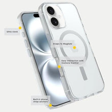 Load image into Gallery viewer, OtterBox iPhone 16 Pro Max (Only) - Symmetry Clear Series+ Case - Cherry Tomato (Firecracker) - Snaps to MagSafe - Ultra-Sleek - Raised Edges Protect Camera & Screen - Non-Retail Packaging, CherryTomatoFirecracker_63