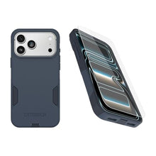 Load image into Gallery viewer, OtterBox iPhone 17 Pro Max (Only) Bundle: Commuter Series MagSafe Case & Screen Protector - Blue Sentiment - Built-in Magnets - Thin & Protective - with Port Protection, BlueSentiment_1