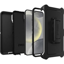 Load image into Gallery viewer, OtterBox Samsung Galaxy S24+ Defender Series Case - Single Unit Ships in Polybag, Ideal for Business Customers - BLACK, rugged & durable, with port protection, includes holster clip kickstand_435