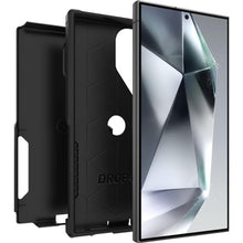 Load image into Gallery viewer, OtterBox Samsung Galaxy S24 Ultra Commuter Series Case - Single Unit Ships in Polybag, Ideal for Business Customers - BLACK , slim & tough, pocket-friendly, with port protection_7634