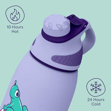 Load image into Gallery viewer, Ottle Reef Roamer Stainless Steel Water Bottle - 34 oz Insulated Flask with Leak Proof Lid, BPA free & Carry Handle - Hot & Cold Gym Water Bottle for Travel, Camping & Sports - Cheeky Frog, ozCheekyFrog_5902