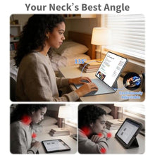 Load image into Gallery viewer, Otuoor Magic Keyboard for iPad Pro 11-inch (M5 2025/M4 2024), Uninterrupted View, Snap Tight, iPad Pro 11-inch M5/M4 Keyboard Case, Effortless Command with Comfort Angle, White_1071