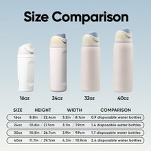 Load image into Gallery viewer, Owala FreeSip Insulated Stainless Steel Water Bottle with Straw for Sports and Travel, BPA-Free, 24oz, Iced Breeze, IcedBreeze_7761