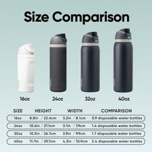 Load image into Gallery viewer, Owala FreeSip Stainless Steel Water Bottle 24 oz Foggy Tide, FoggyTide_889