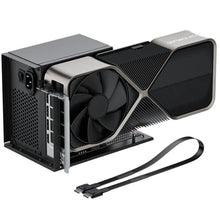Load image into Gallery viewer, OwlTree PCIe 4.0 x4 64Gbps eGPU External Graphics Cards Dock, with OCuLink SFF-8612 8311 to PCIe x16 and SFF-8611 Male Cable 50cm, Supports GPU Laptop MIni PC Standard ATX Power Supply_1
