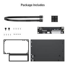 Load image into Gallery viewer, OwlTree PCIe 4.0 x4 64Gbps eGPU External Graphics Cards Dock, with OCuLink SFF-8612 8311 to PCIe x16 and SFF-8611 Male Cable 50cm, Supports GPU Laptop MIni PC Standard ATX Power Supply_71