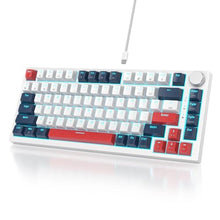 Load image into Gallery viewer, Owpkeenthy 8008 Keycaps Doubleshot PBT 160-Key CSA Profile with 6.25u 7u Spacebar for 75% Percent US/ISO Layout Mechanical Gaming Keyboard (CSA/8008)_1