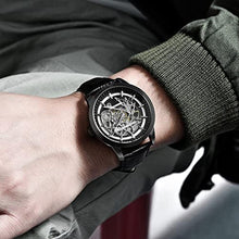 Load image into Gallery viewer, Pagani Design Automatic Mens Watches Skeleton Mechanical Wrist Watch for Men Waterproof Genuine Leather Watchband Luxury Self-Winding Stainless Steel Analog Watch for Men Collection (Full Black 1638), fullblack_8632