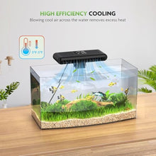 Load image into Gallery viewer, PAIZOO Aquarium Chiller Fan, Ultra-Quiet Fish Tank Cooler with 3 Speed Mode, black_459