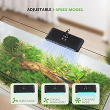 Load image into Gallery viewer, PAIZOO Aquarium Chiller Fan, Ultra-Quiet Fish Tank Cooler with 3 Speed Mode, black_461