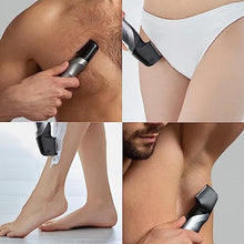 Load image into Gallery viewer, Panasonic Body Groomer for Men & Women, Unisex Wet/Dry Cordless Electric Body Hair Trimmer for Men & Women w/ 2 Comb Attachments, Multi-Directional Shaving in Sensitive Areas - ER-GK80-S (Black)_346