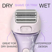 Load image into Gallery viewer, Panasonic Electric Shaver for Women, Cordless 4-Blade Shaver, Bikini Attachment, Pop-Up Trimmer, Wet-Dry Operation, Electric Razors for Women - ES-AWL8AV (Purple)_1298