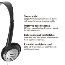 Load image into Gallery viewer, Panasonic Headphones On-Ear Lightweight with XBS RP-HT21 (Black & Silver)_30