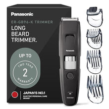 Load image into Gallery viewer, Panasonic Long Beard Trimmer for Men, Hair Trimmer with 58 Length Settings, Black_1