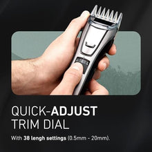 Load image into Gallery viewer, Panasonic Multi-Groomer Electric Beard Trimmer for Men, Mens Trimmer for Beard, Hair and Body, 39 Trim Length Settings with 3 Attachments, Corded/Cordless Operation ER-GB80-S (Silver)_641