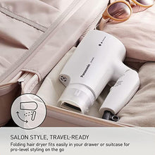 Load image into Gallery viewer, Panasonic nanoe Compact Hair Dryer EH-NA2C-W (White) - Japanese Nanoe Techonology, Foldable Travel Blow Dryer with Oscillating Quick Dry Nozzle, 1400W Lightweight Portable Hair Dryer, Anti-Frizz_1021