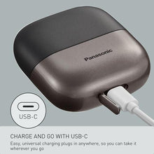 Load image into Gallery viewer, Panasonic Swipe Right Travel Shaver for Men, Portable Electric Razor for Men with USB-C Charging, 3-Blade Cutting System and Beard Sensor Technology, Wet/Dry Use, ES-CM3A-K, Black_99