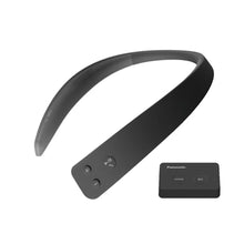 Load image into Gallery viewer, Panasonic WN10 Wireless Wearable TV Neck Speaker with Easy Set Up, Bluetooth, Connect to Two Devices, Built-in Microphone for Hands-Free Calling, Splashproof with IPX4 - SC-WN10PP-K, Black_1