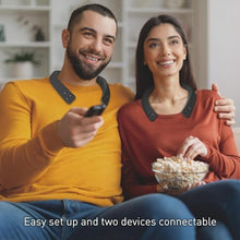 Load image into Gallery viewer, Panasonic WN10 Wireless Wearable TV Neck Speaker with Easy Set Up, Bluetooth, Connect to Two Devices, Built-in Microphone for Hands-Free Calling, Splashproof with IPX4 - SC-WN10PP-K, Black_387