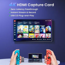 Load image into Gallery viewer, Papeaso USB 3.0 HDMI Capture Card, 2K30 FPS Capture with 4K Pass-Through_1117
