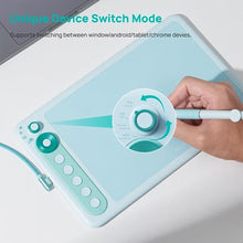 Load image into Gallery viewer, Parblo Intangbo X7 Drawing Tablet 7x4 inch Graphics Tablets,Digital Drawing Tablet with Mode Switch,6 Customized Keys,Battery-Free Stylus S01 for Digital Art,Design,Work with Window/Mac,Android, Green_288